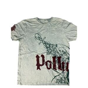 Teal Pollution Short Sleeve Shirt